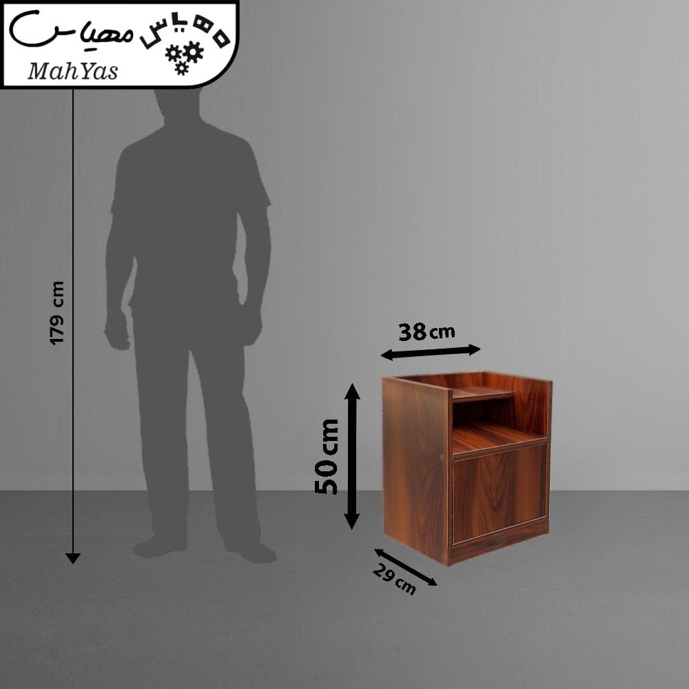 میز پاتختی کشو مخفی مهیاس مدل Modern hidden drawer — تصویر ۲