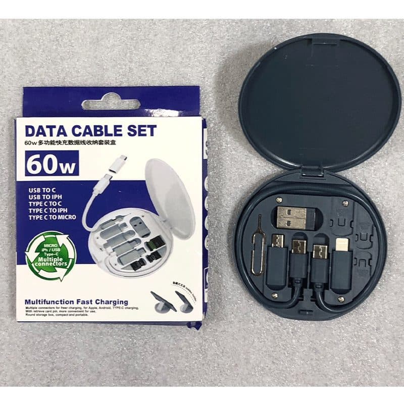 پک تبدیل همه کاره شارژر DATA Cable Set 60W اصلی — تصویر ۶