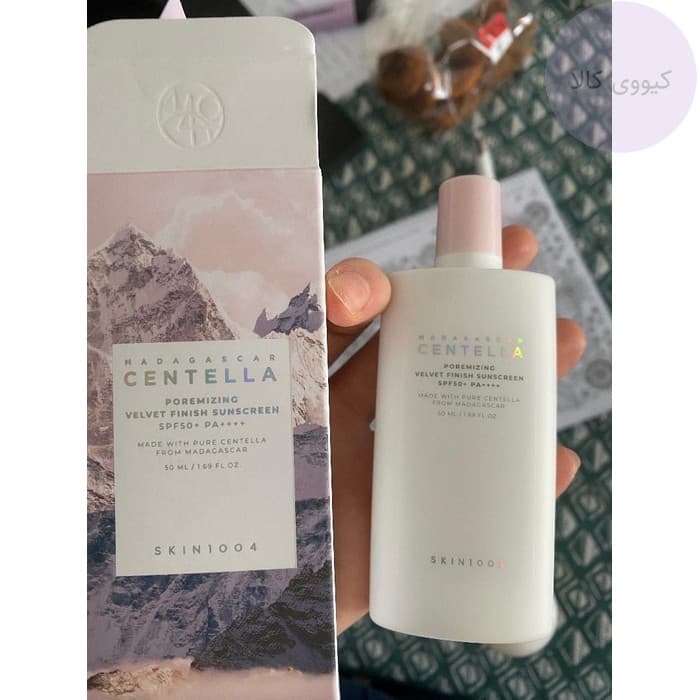 ضد آفتاب رنگی کوچک کننده منافذ سنتلا اسکین Skin 1004 مدل poremizing velvet finish — تصویر ۷