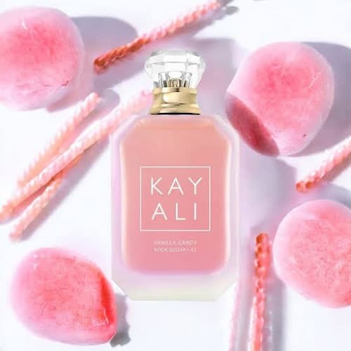 عطر ادکلن زنانه کایالی وانیلا کندی شوگر راک فرگرانس ورد(الی سیا وانیلا شوگر) | (Kayali Vanilla Candy Rock Sugar (ELY SIA VANILLA SUGAR Fragrance World حجم 50 میل(شرکتی) — تصویر ۶
