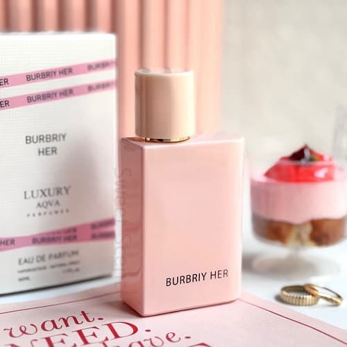 عطر ادکلن زنانه باربری هر (بربری هر صورتی) لاکچری آکوا | Burberry Her (Luxury Aqva) حجم 50 میل(شرکتی) — تصویر ۸