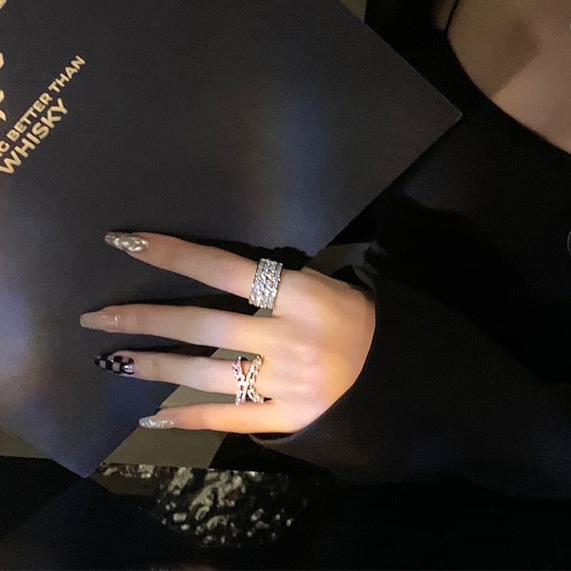 انگشتر رینگ و ضربدر الماس — تصویر ۳