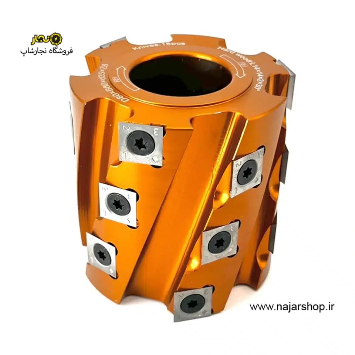 توپی فرز پرداخت قطر 8 کارگیر 8 تورنادو کدT808035-535 — تصویر ۴