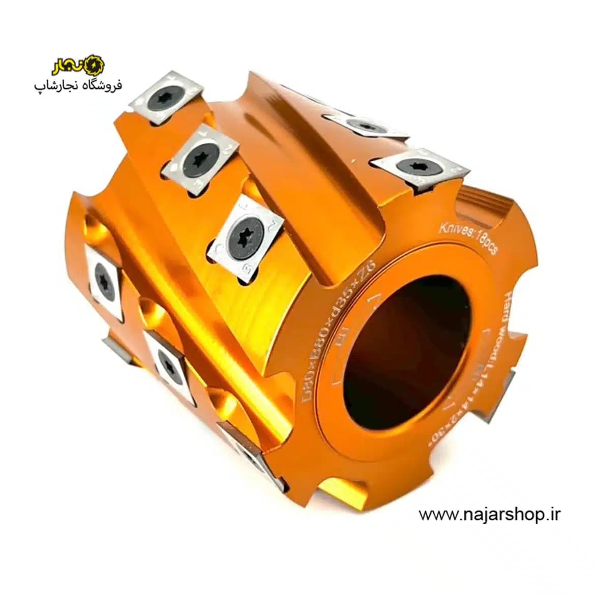 توپی فرز پرداخت قطر 8 کارگیر 8 تورنادو کدT808035-535 — تصویر ۳