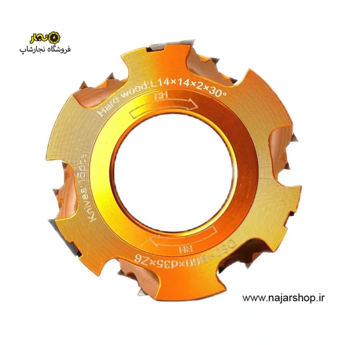 توپی فرز پرداخت قطر 8 کارگیر 6 تورنادو کد T806035-535 — تصویر ۲