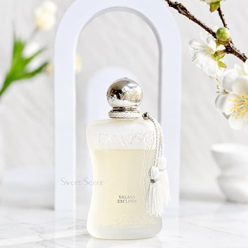 ادوپرفیوم هاردباکس ادکلن زنانه پارفوم د مارلی والایا اکسکلوسیف | PARFUMS de MARLY Valaya Exclusif حجم 75 میل و دکانت 5, 10 میل(هایکپی مستر کوالیتی) — تصویر ۳