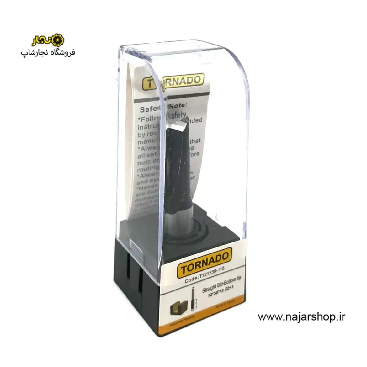 تیغ شیارزن قطر 12 کف‌بردار کارگیر 30 تورنادو مدل T121230-115