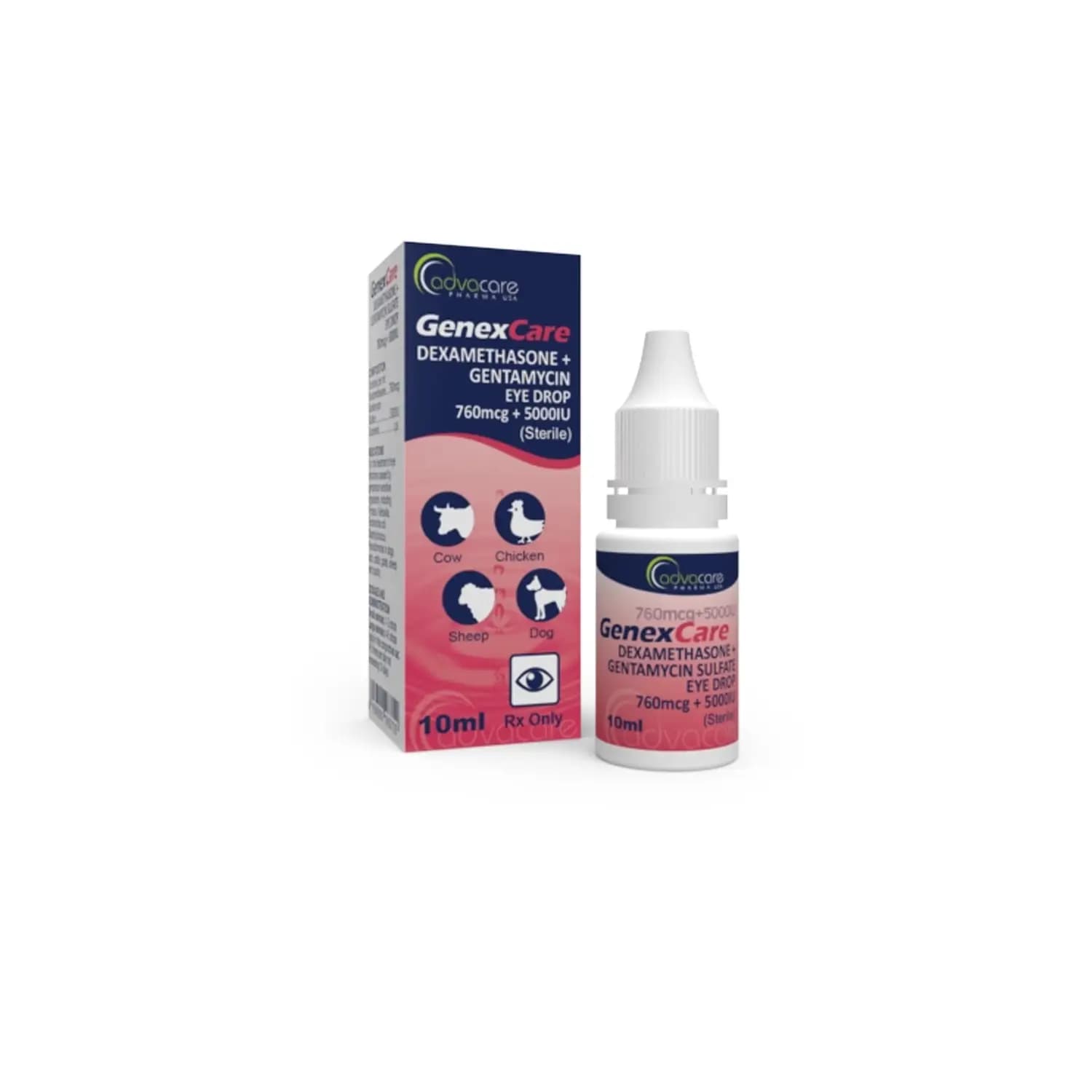 قطره چشمی ادواکر حیوانات 10 میل Genex Care
