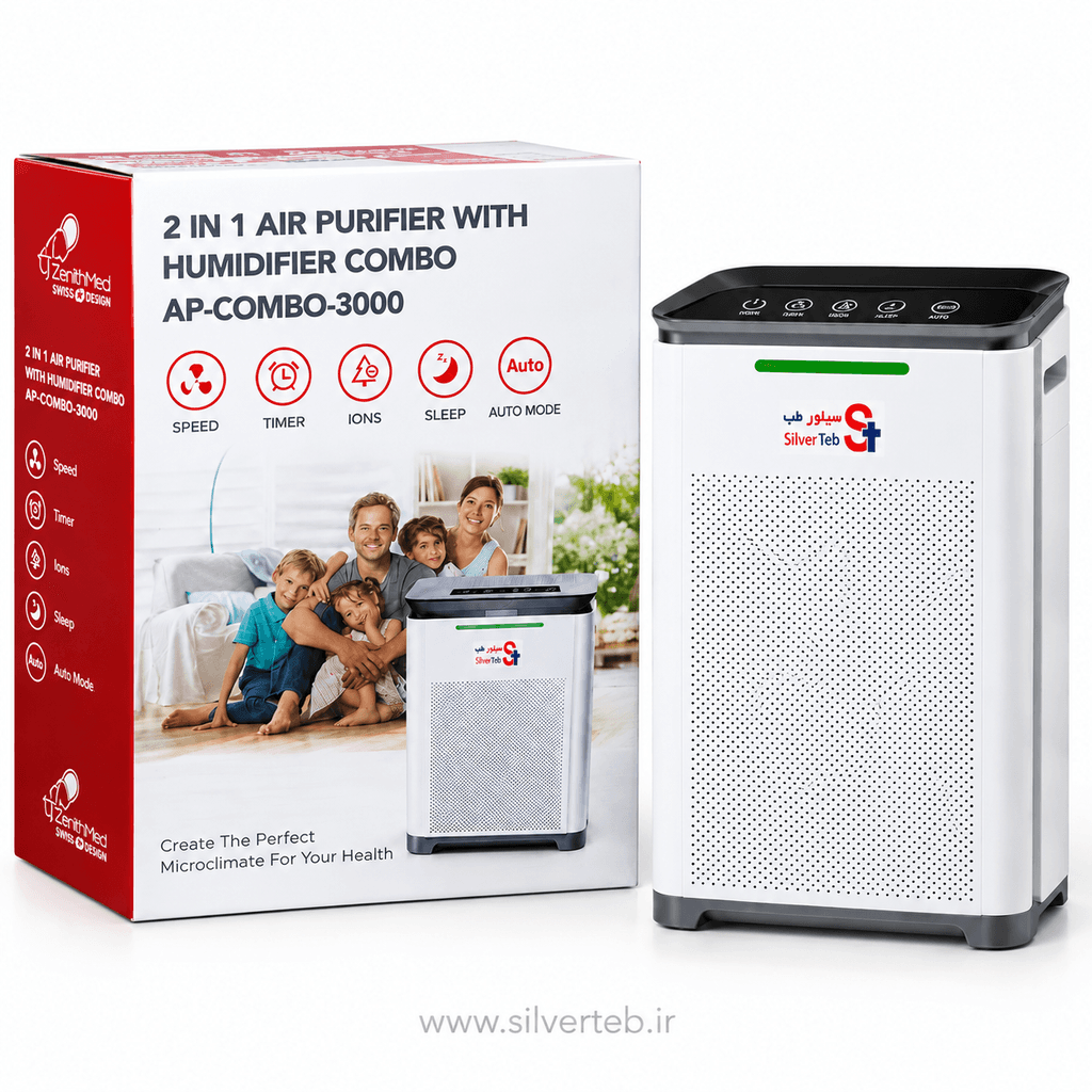 تصفیه هوا و رطوبت ساز زنیت مد AP-COMBO-3000 — تصویر ۴