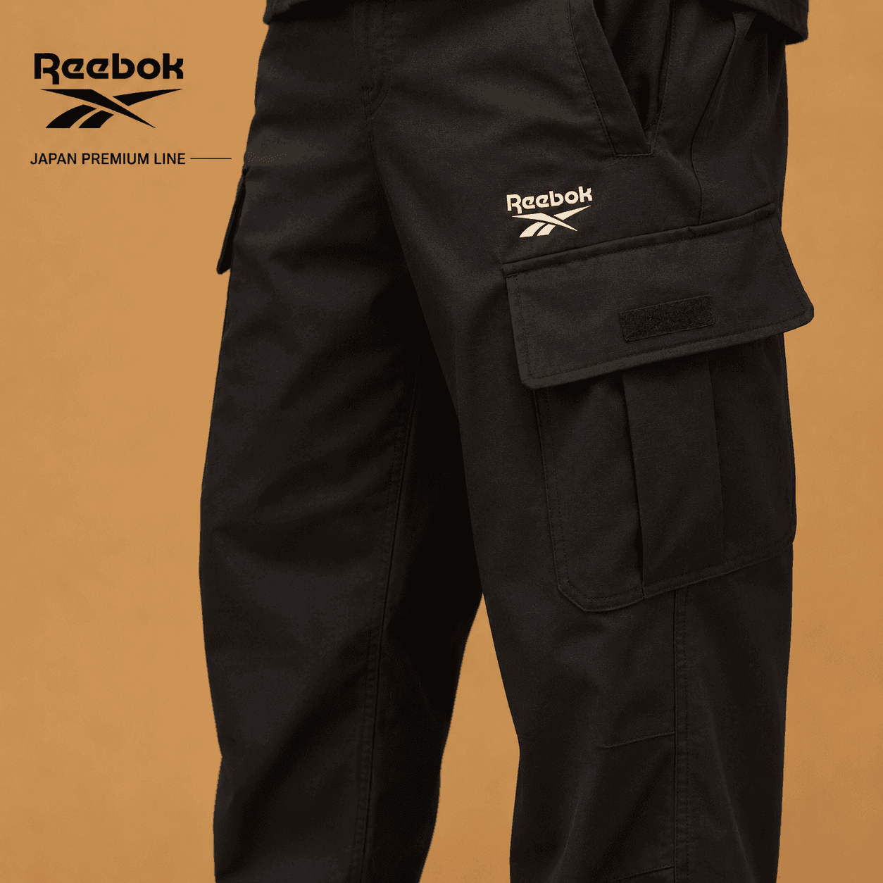 شلوار مردانه ریباک مدل Reebok Outdoor Casual Sports Cargo Paratrooper Pants with Elastic Cuffs – Loose-Fit 200159 — تصویر ۴