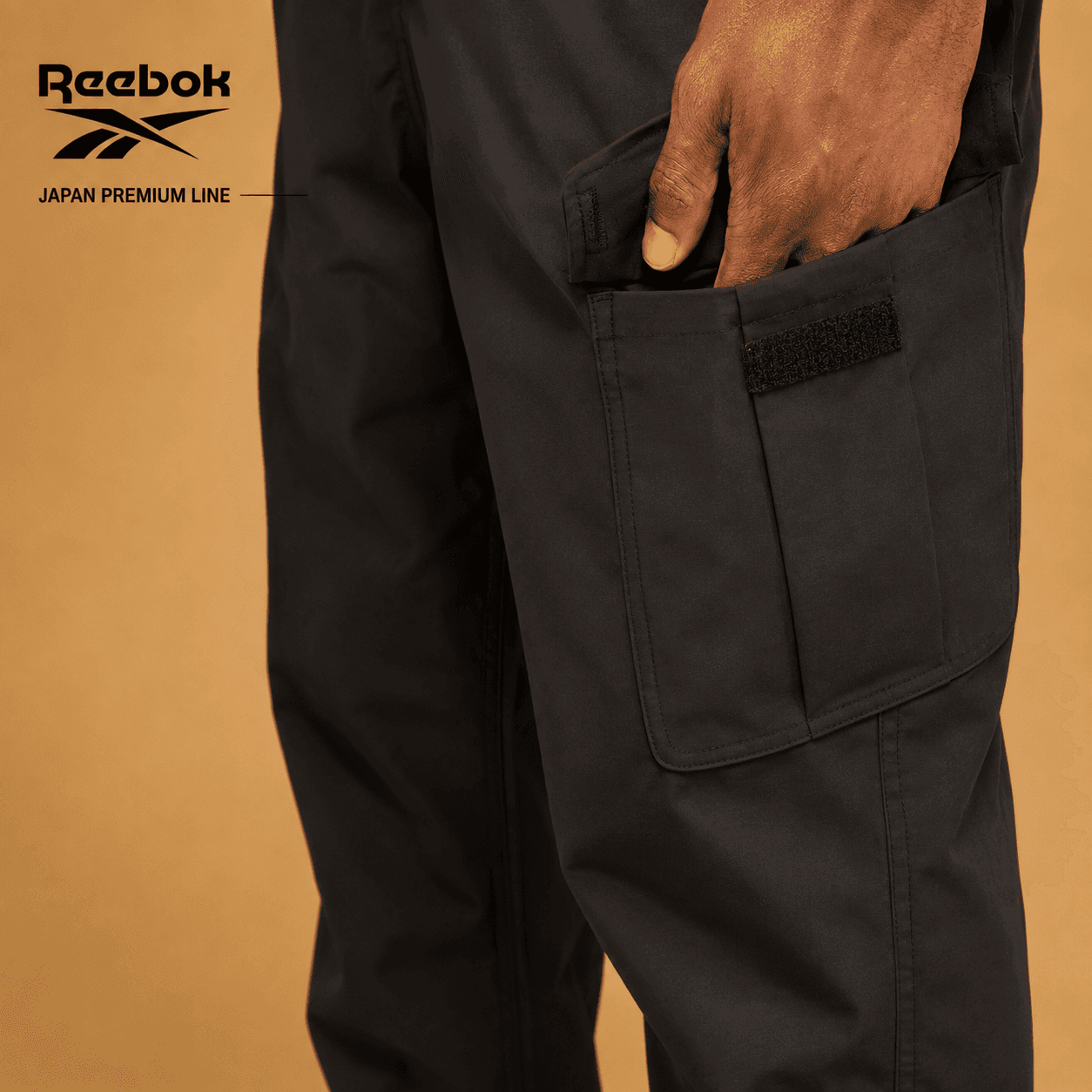 شلوار مردانه ریباک مدل Reebok Outdoor Casual Sports Cargo Paratrooper Pants with Elastic Cuffs – Loose-Fit 200159 — تصویر ۳
