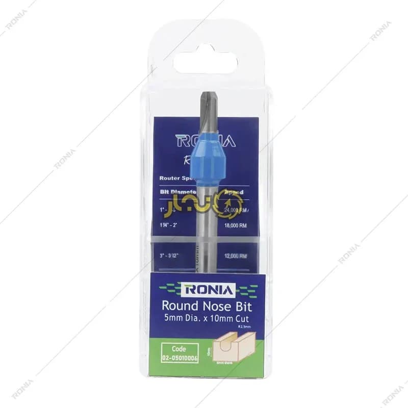 تیغ شیارزن انگشتی قطر 5 کارگیر 10 رونیا مدل 05010006-02 — تصویر ۴