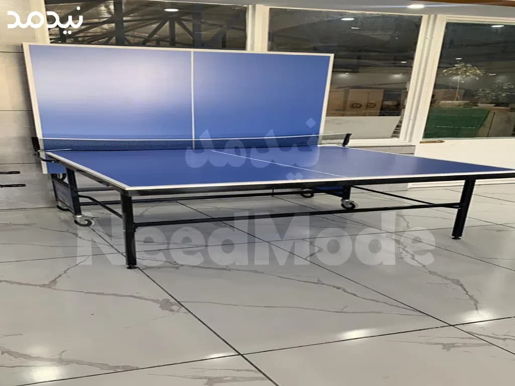 میز پینگ پنگ ارزان چرخدار 16 میل تاشو نیدمد — تصویر ۸