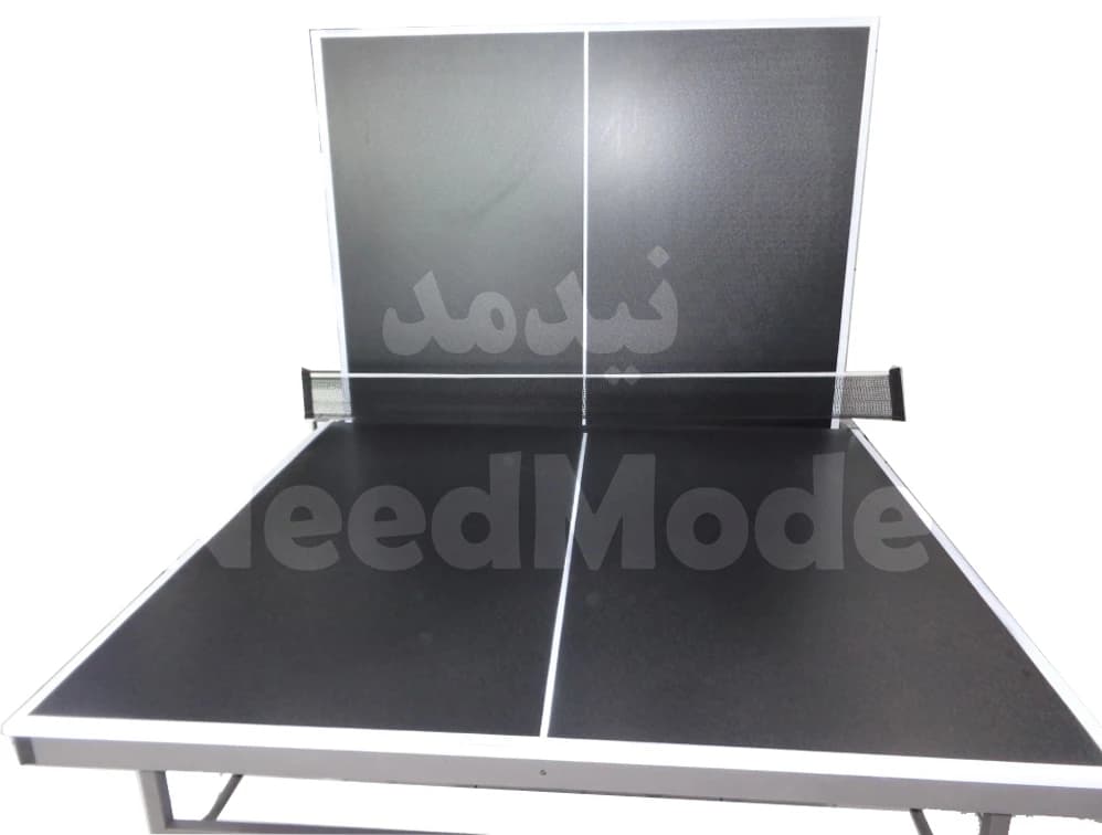میز پینگ پنگ مشکی 25 MDF تاشو 8 چرخ — تصویر ۸