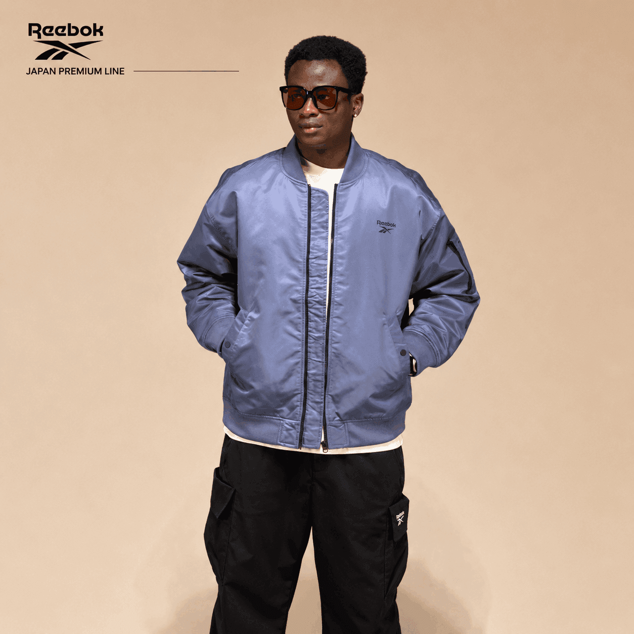 ژاکت مردانه ریباک مدل Reebok American Retro Woven Baseball Jacke 200144 — تصویر ۵