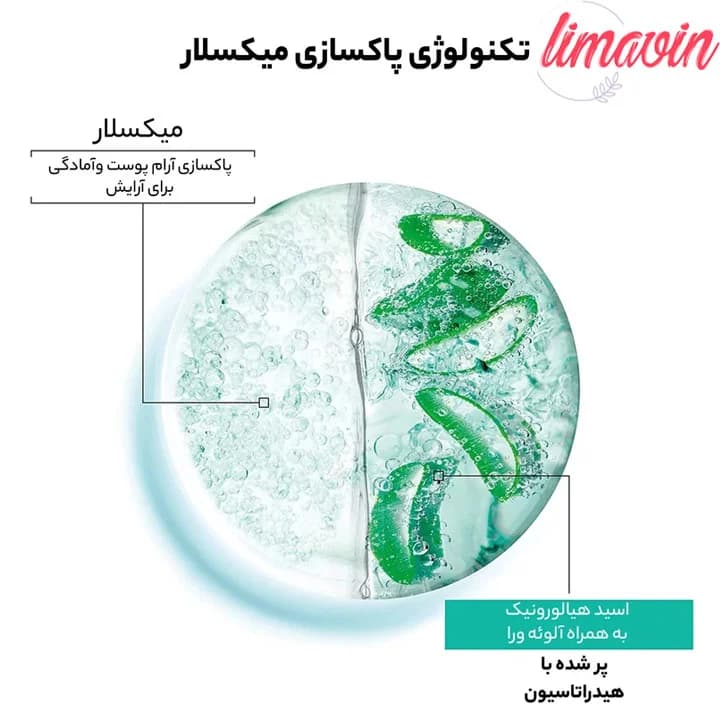 تونر پاک کننده صورت گارنیه مدل Aloe حجم 200 میلی لیتر — تصویر ۶