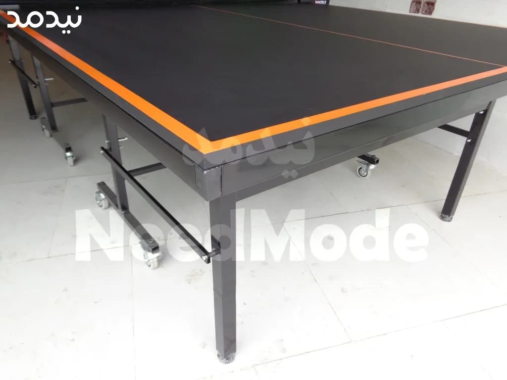 میز پینگ پنگ دبل فیش 25 میل مشکی تاشو مدل جدید — تصویر ۳