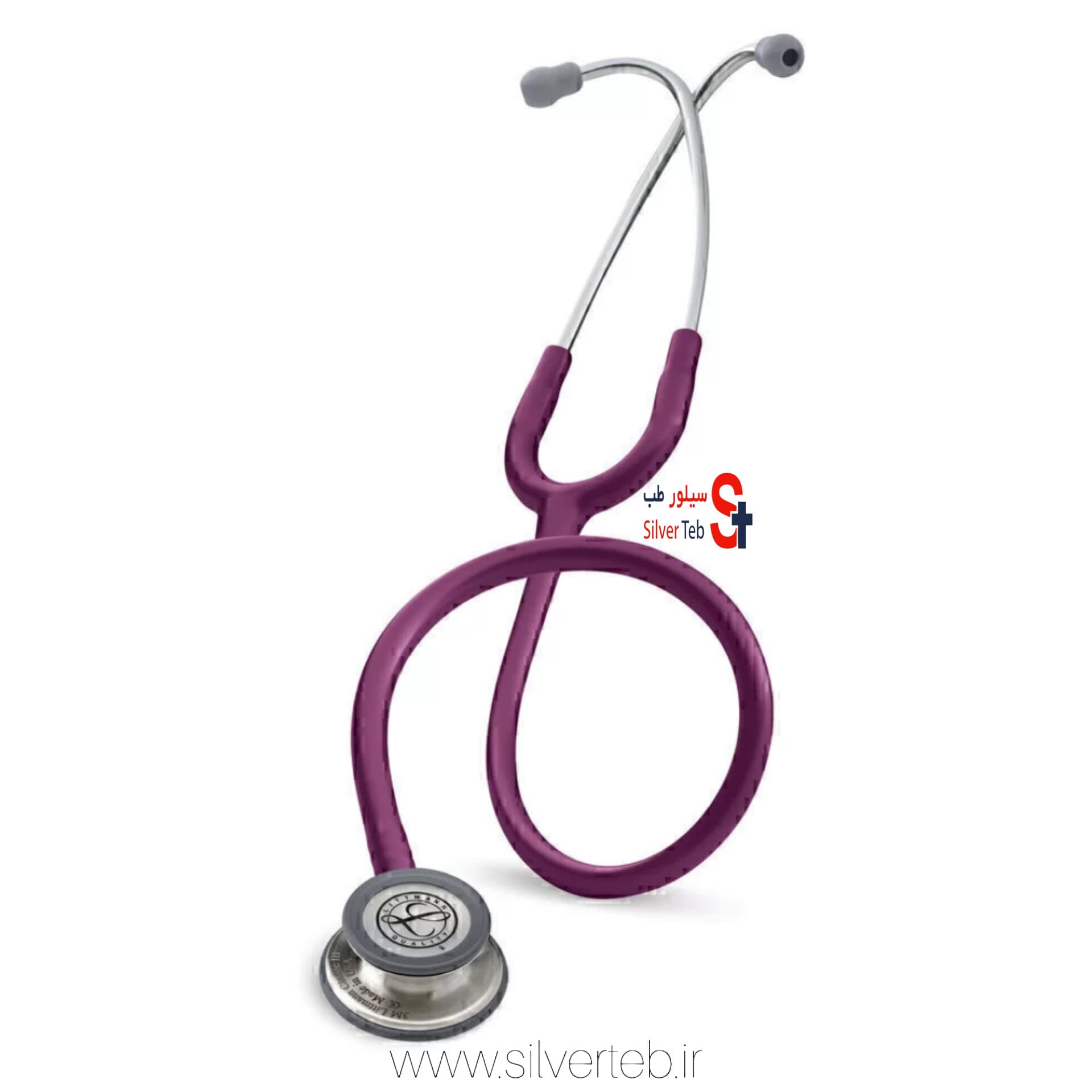 گوشی پزشکی لیتمن کلاسیک 3 کد 5831 بادمجانی استیل — تصویر ۷