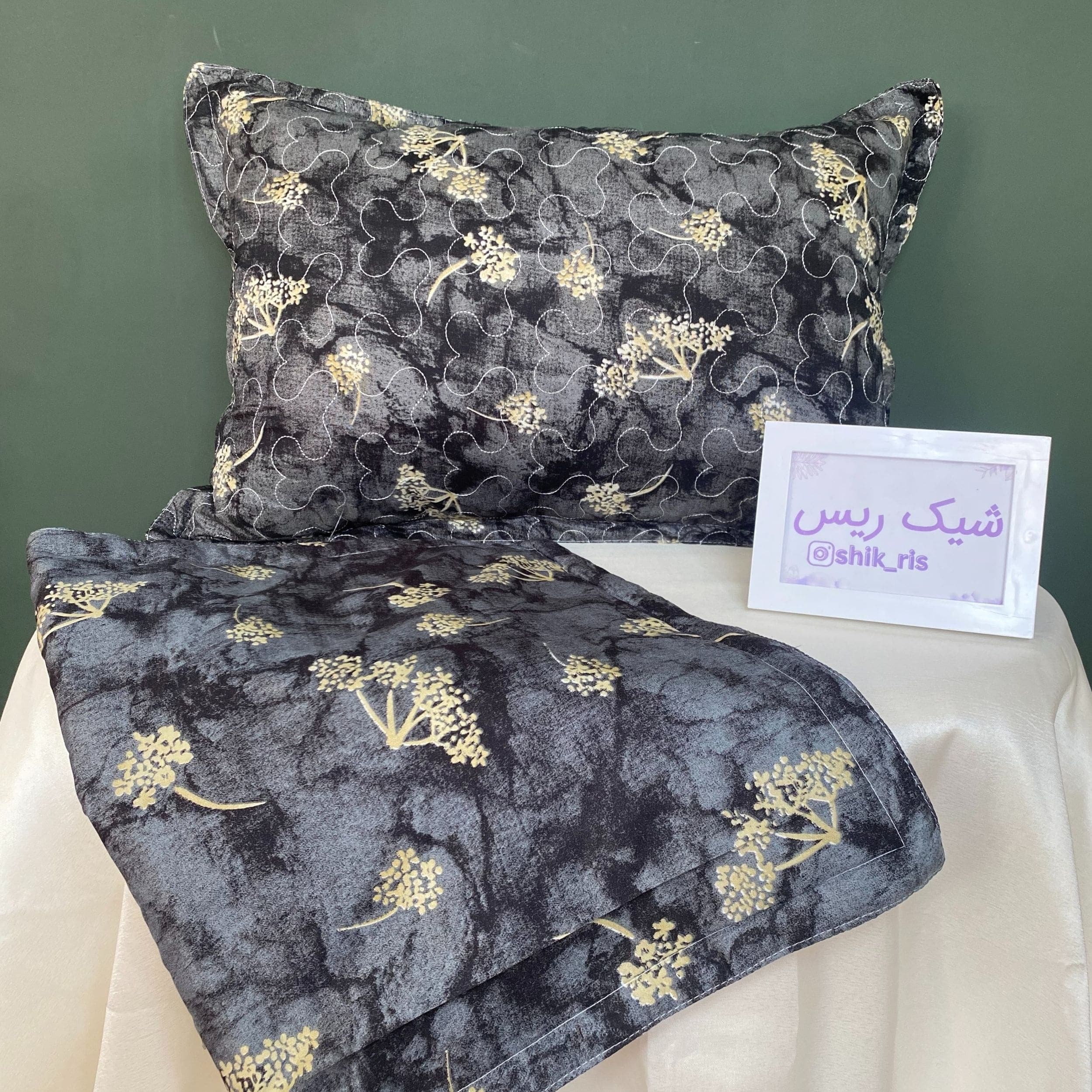رو بالشی پنبه دوزی نخی (مجموعه دو عددی) کد 16531 — تصویر ۷