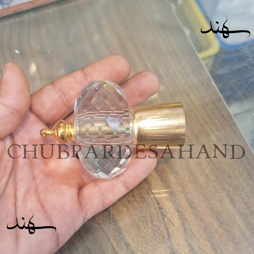 سَری چوب پرده پانچی (قُپه) کریستال رنگ طلایی کد۰۲