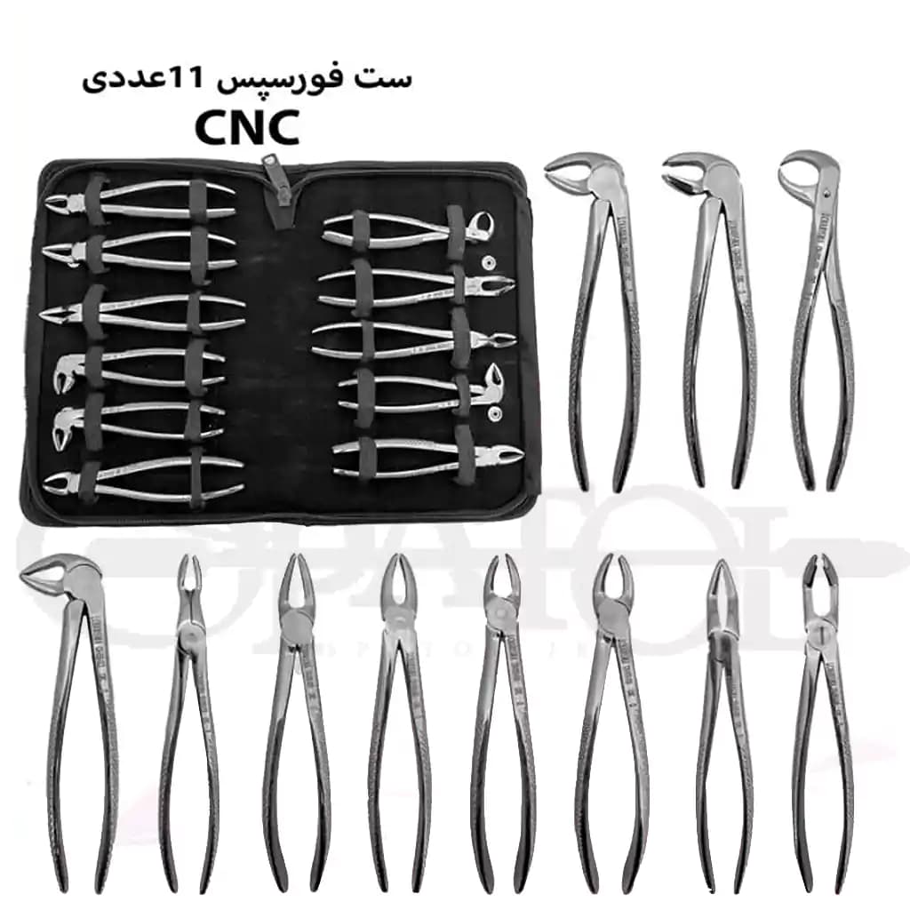 ست فورسپس بزرگسال 11 عددی (CNC) کاریزما Charisma — تصویر ۲