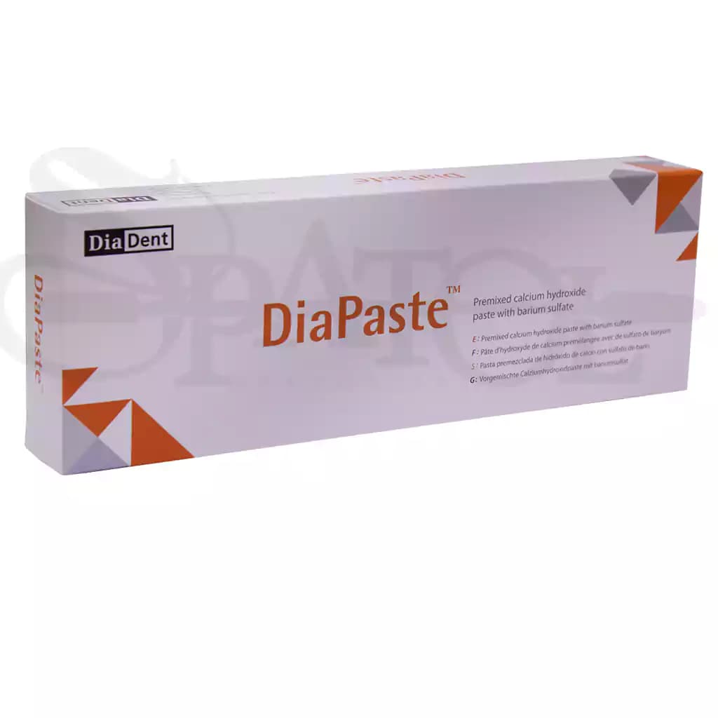خمیر کلسیم هیدروکساید+باریم سولفات DIAPASTE 2gr برند دیادنت diadent — تصویر ۵