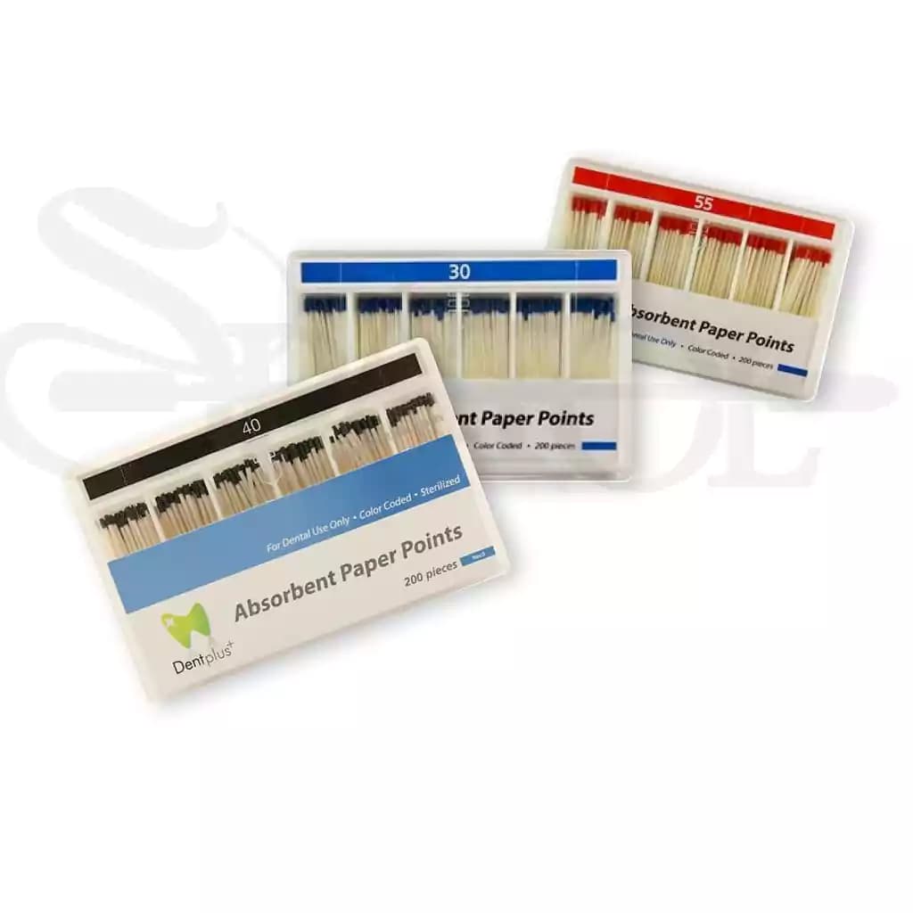 کن کاغذی دنت پلاس معمولی Dent Plus Paper Points 2%