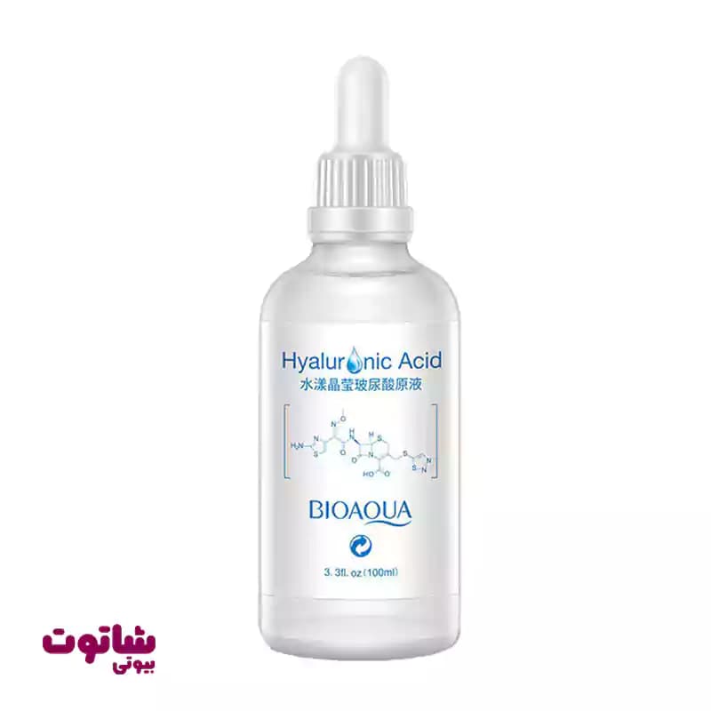 سرم پوست بیوآکوا مدل hyaluronic acid حجم 100 میلی لیتر