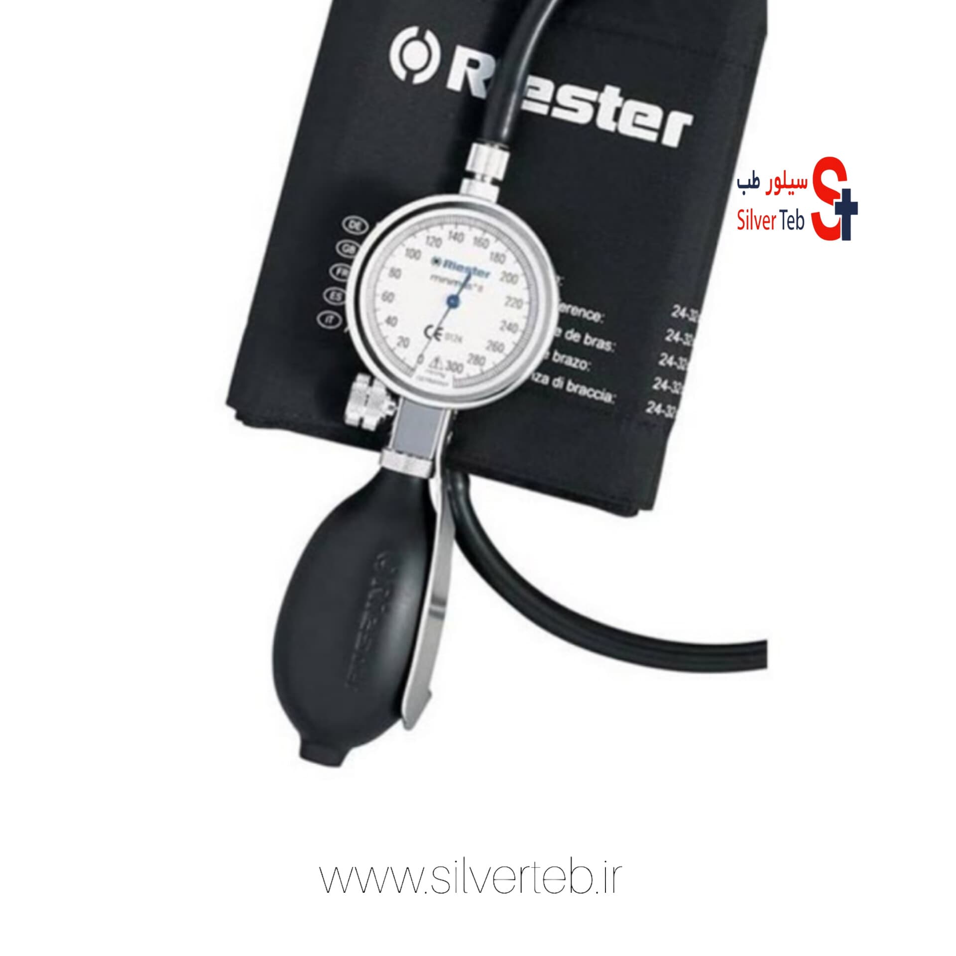 فشارسنج عقربه ای ریشتر با شلنگ تک قلو Precisa N 1360 — تصویر ۱۲