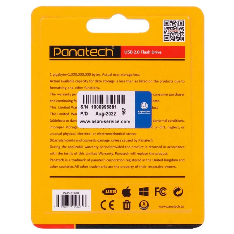 فلش 16 گیگ پاناتک Panatech P405 — تصویر ۲