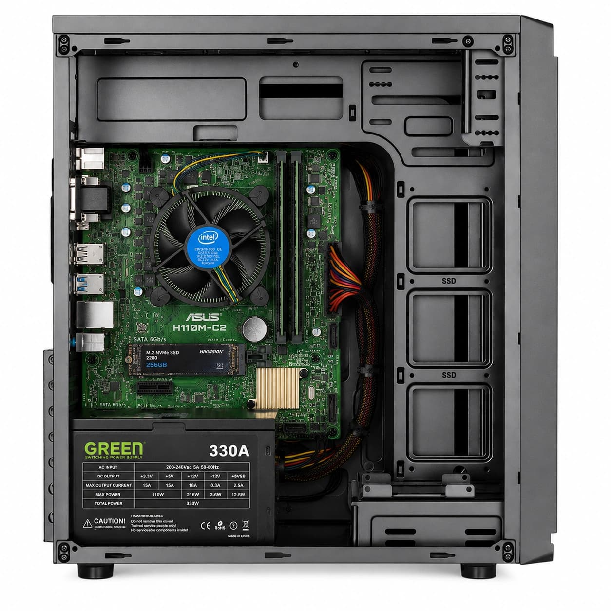 کیس نسل 7 | Case GREEN i3-7100/Ram 8GB/M2 256GB — تصویر ۶