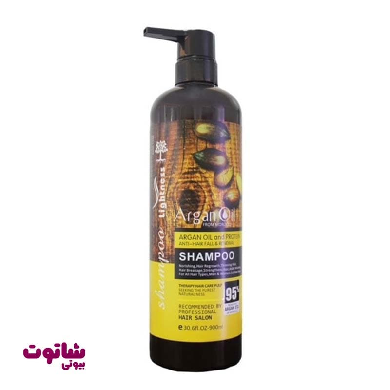 شامپو پروتئین لایتنس مدل argan oil حجم 900 میل — تصویر ۴