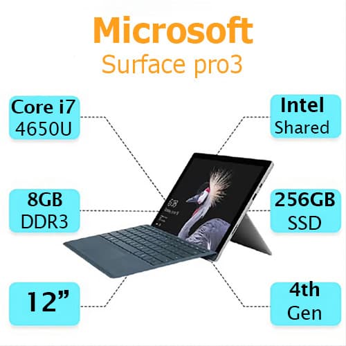 مایکروسافت سرفیس استوک مدل Surface Pro 3 i7-4/8/256 — تصویر ۵