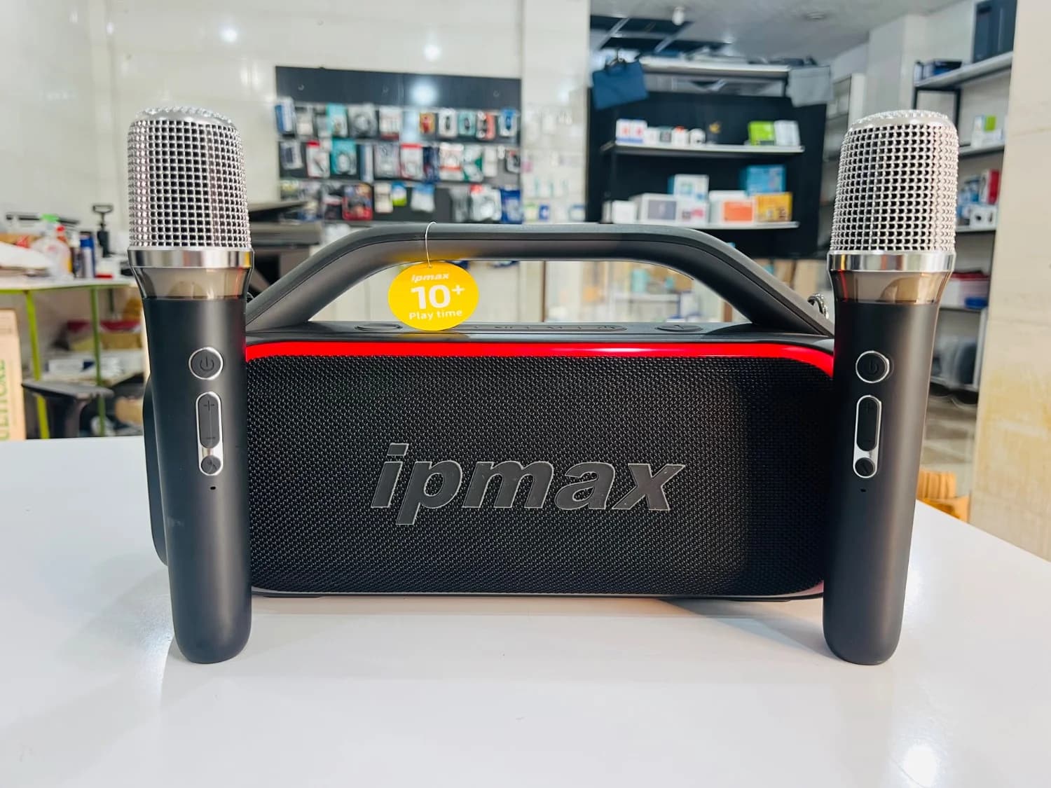 اسپیکر جدید بلوتوثی قابل‌حمل IPMAX مدل SK08 به همراه ۲ میکروفون — تصویر ۶