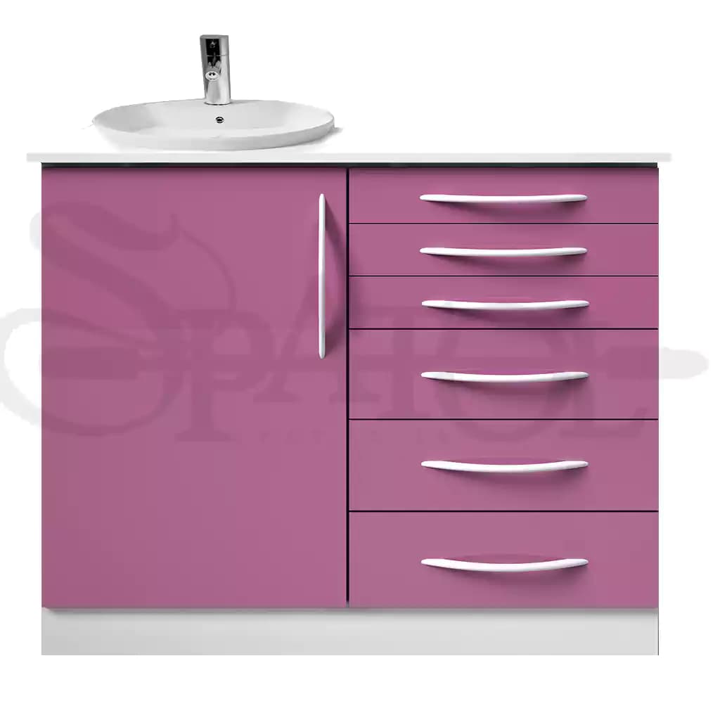 کابینت یک متری mdf هایگلاس CA101 CM6H1 برند navidekbatan — تصویر ۲