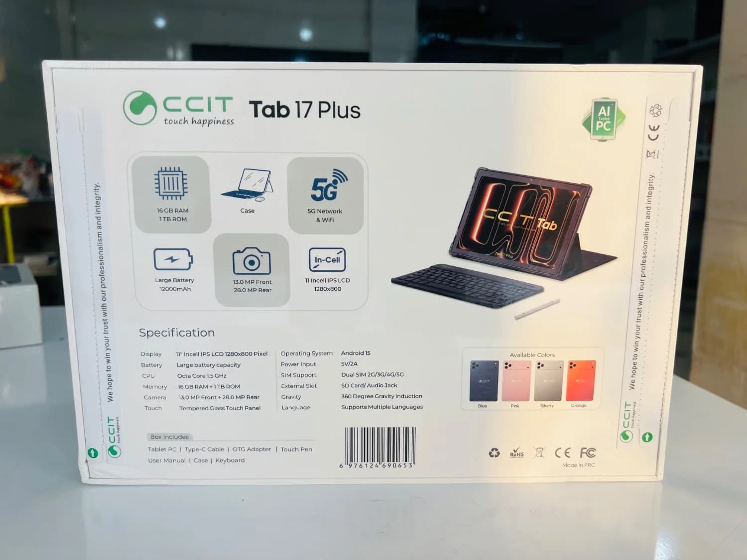 تبلت جدید CCIT Tab 17 Plus سایز 10 اینچ حافظه 32 ترابایت رم 4گیگابایت — تصویر ۶