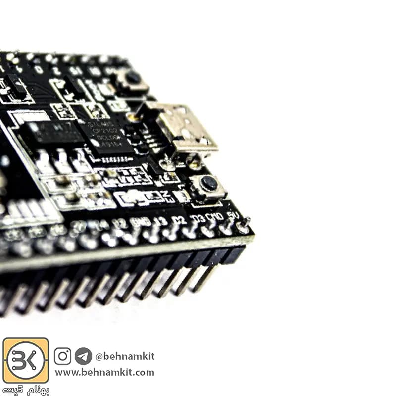 برد توسعه ESP32-DevKitC V4 مجهز به ESP32-WROOM-32D و مبدل CP2102 — تصویر ۸