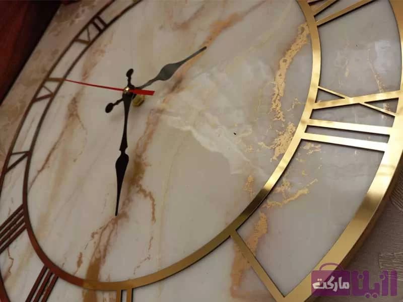 ساعت رزینی طرح مرمر سفید (RM) — تصویر ۲