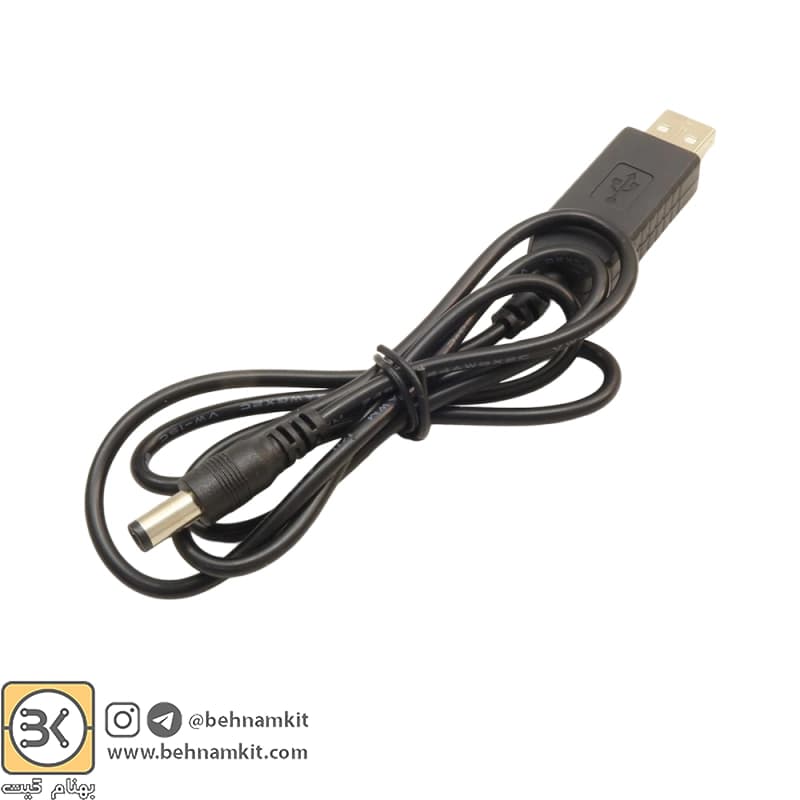 کابل USB افزاینده ولتاژ DC با خروجی 12V / 0.5A — تصویر ۲