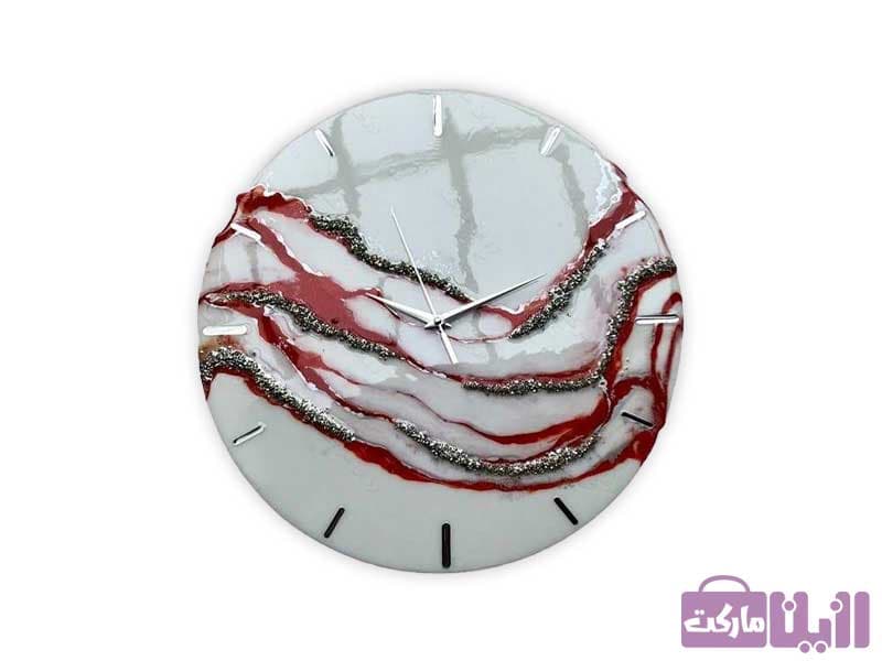 ساعت دیواری رزینی طرح الینا