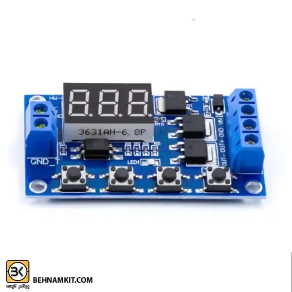 ماژول تایمر قابل تنظیم 12 تا 24 ولت با خروجی CMOS — تصویر ۲