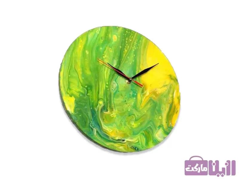 ساعت دیواری رزینی طرح کیوان — تصویر ۳