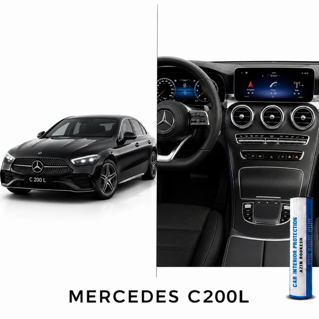 محافظ مانیتور و کنسول نانو مناسب برای مرسدس بنز C200L — تصویر ۲