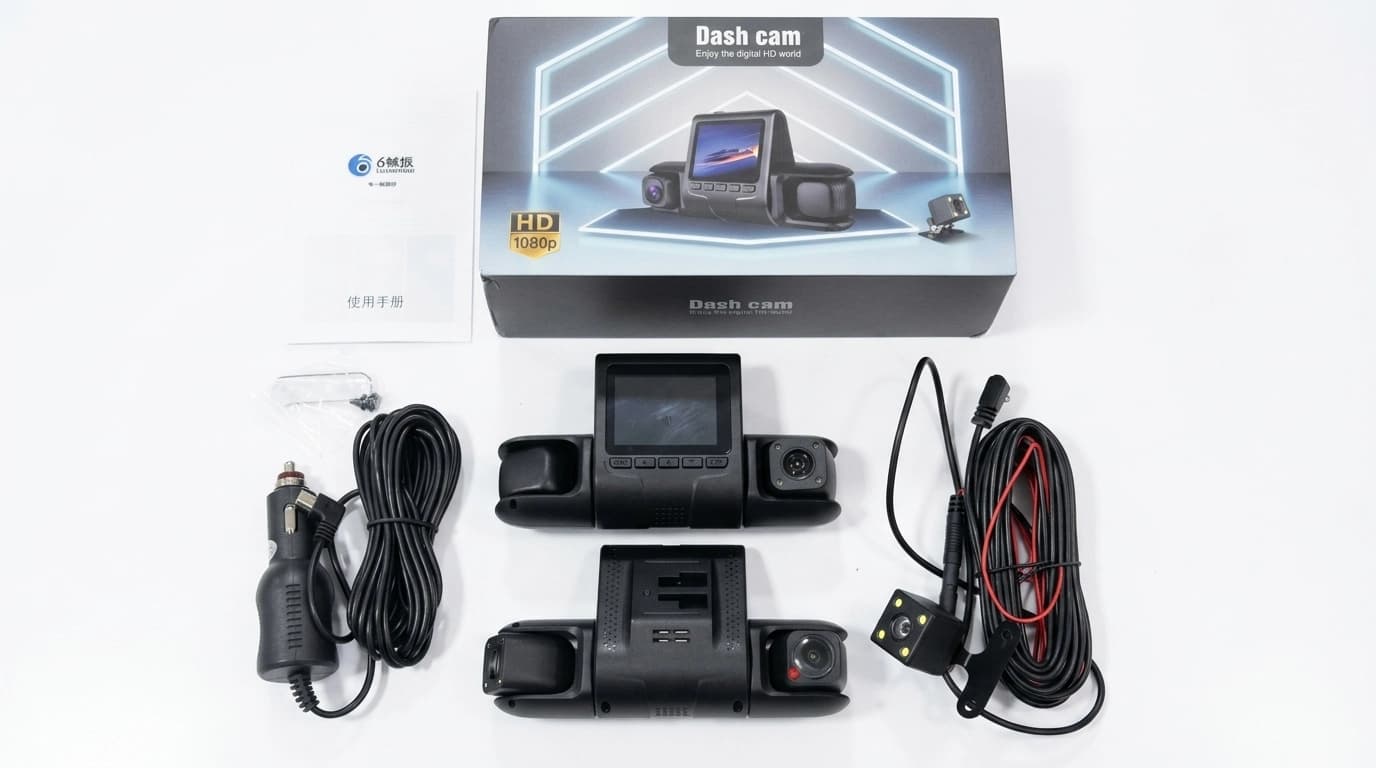 دوربین ثبت وقایع خودرو سه لنز مدل D426 کیفیت HD