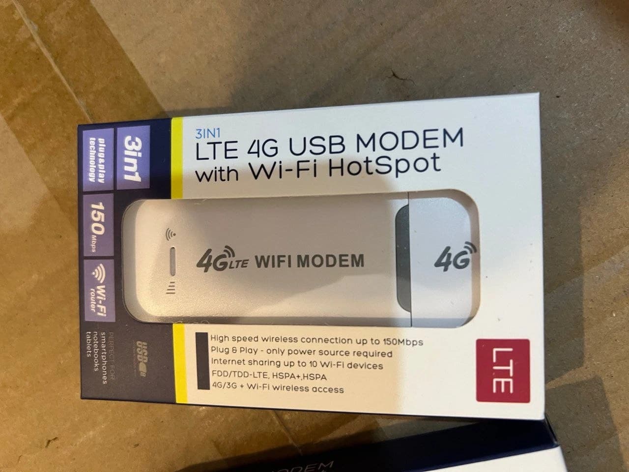 مودم USB سیم کارت خور 4G LTE وای فای مدل 3IN1 — تصویر ۲