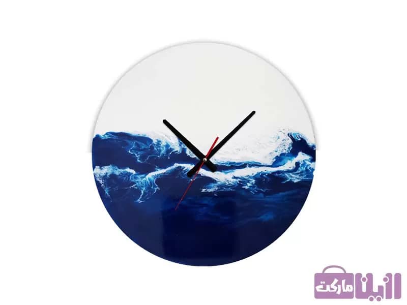 ساعت دیواری رزینی طرح دریا کد 320 — تصویر ۴