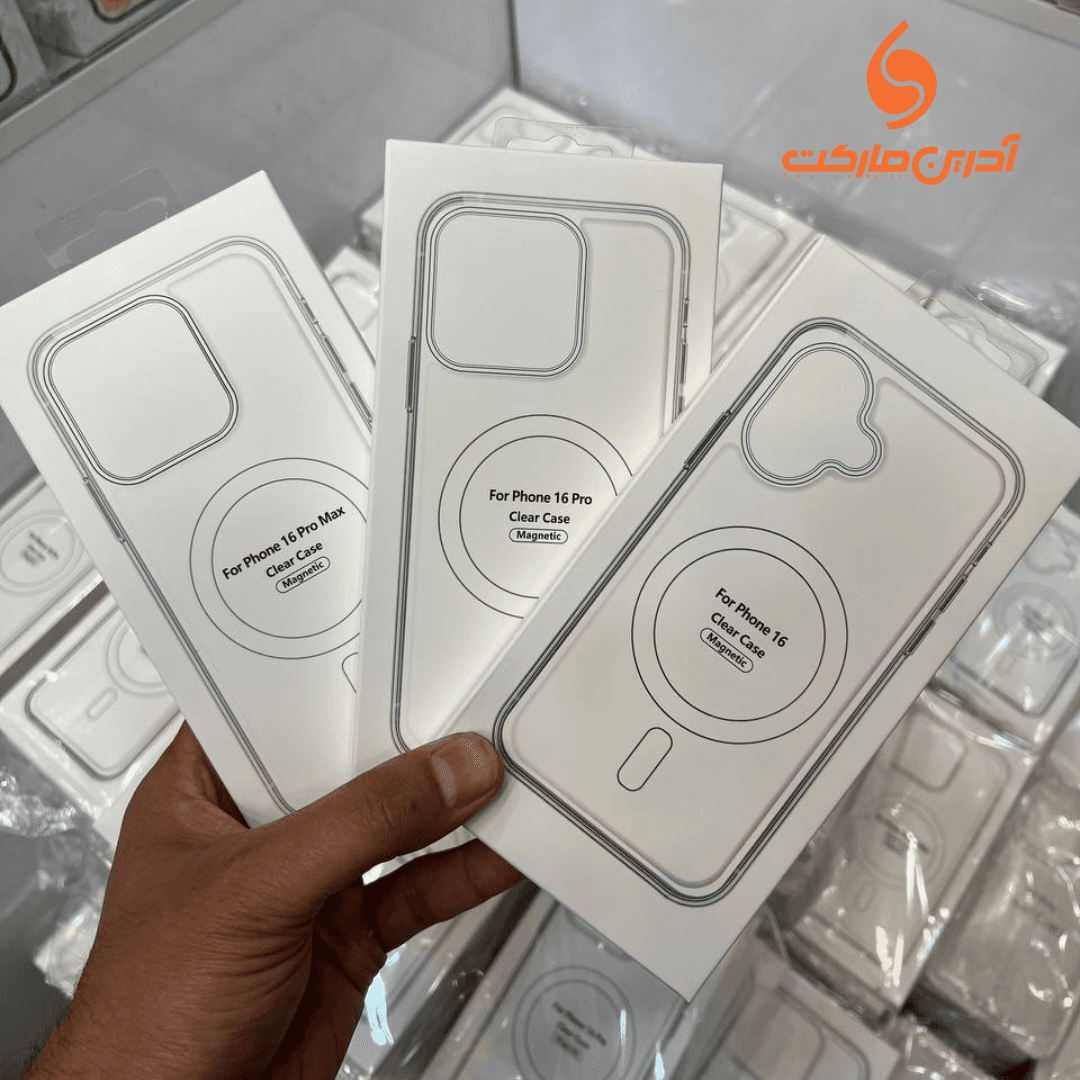 قاب شفاف مگنتی آیفون سری 16 (iPhone 16 / 16 Pro / 16 Pro Max) | مدل MagSafe | فروش ویژه در آدرین مارکت — تصویر ۸