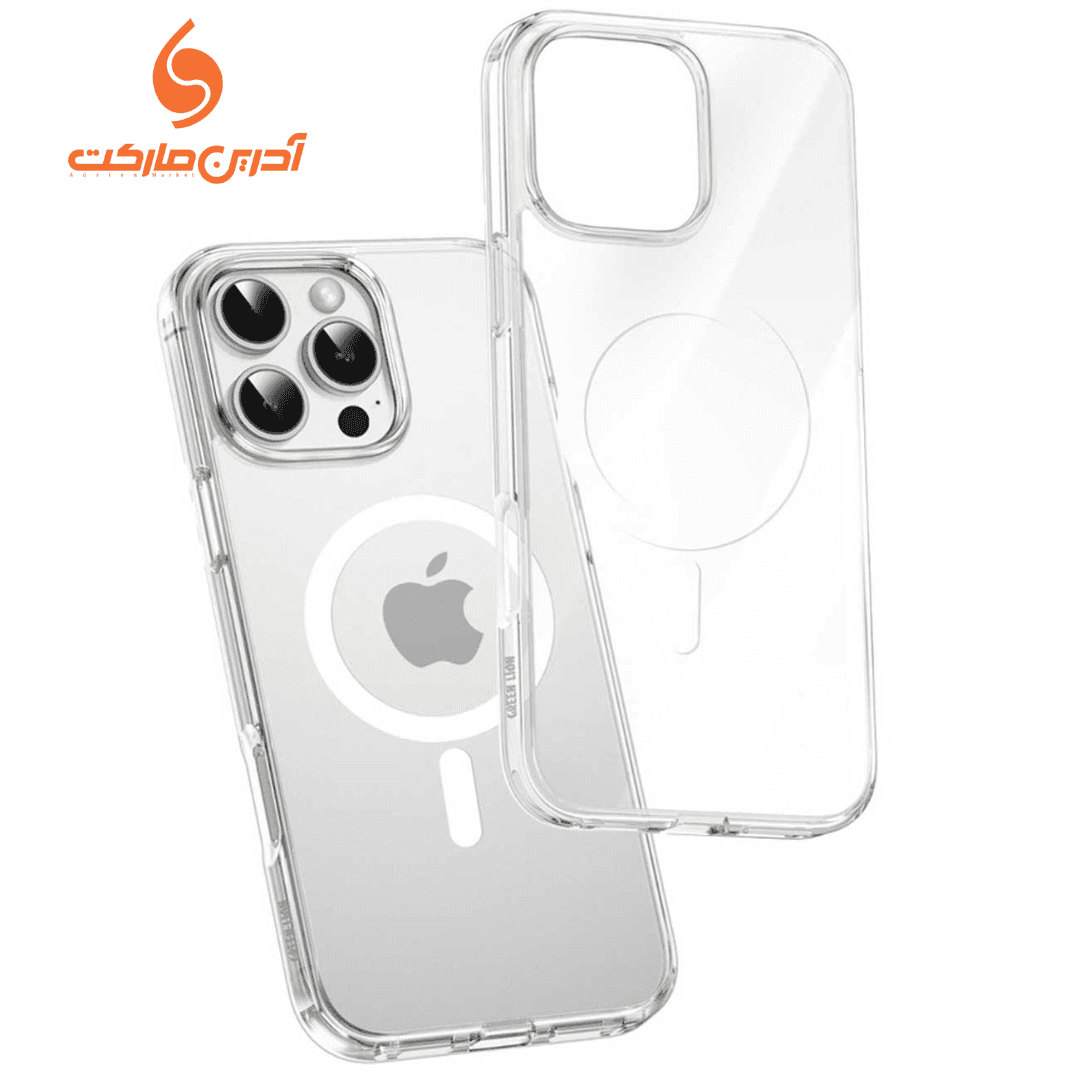 قاب شفاف مگنتی آیفون سری 16 (iPhone 16 / 16 Pro / 16 Pro Max) | مدل MagSafe | فروش ویژه در آدرین مارکت