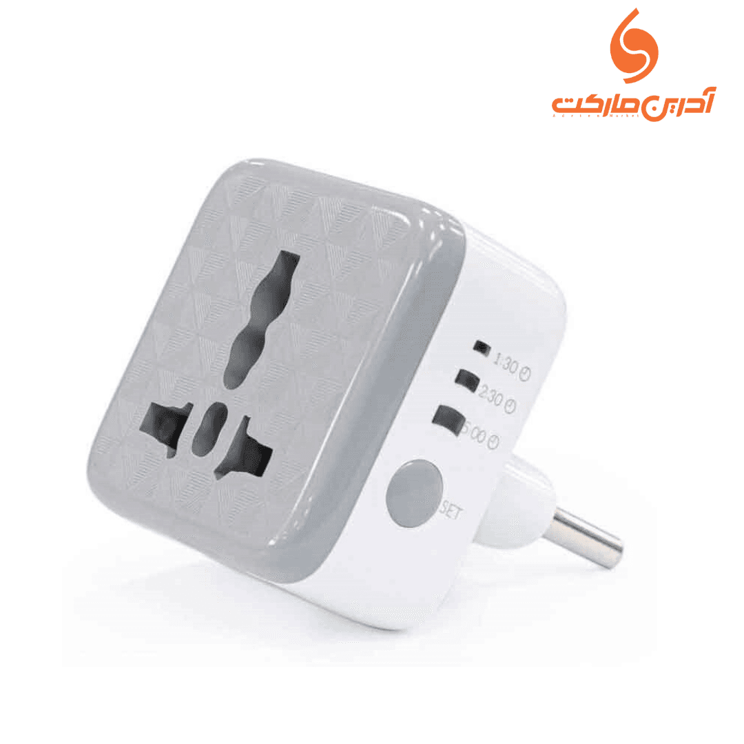 تبدیل برق سه به دو تایمردار هادرون مدل Power Plug Protector | محافظ هوشمند با تایمر قطع خودکار — تصویر ۶