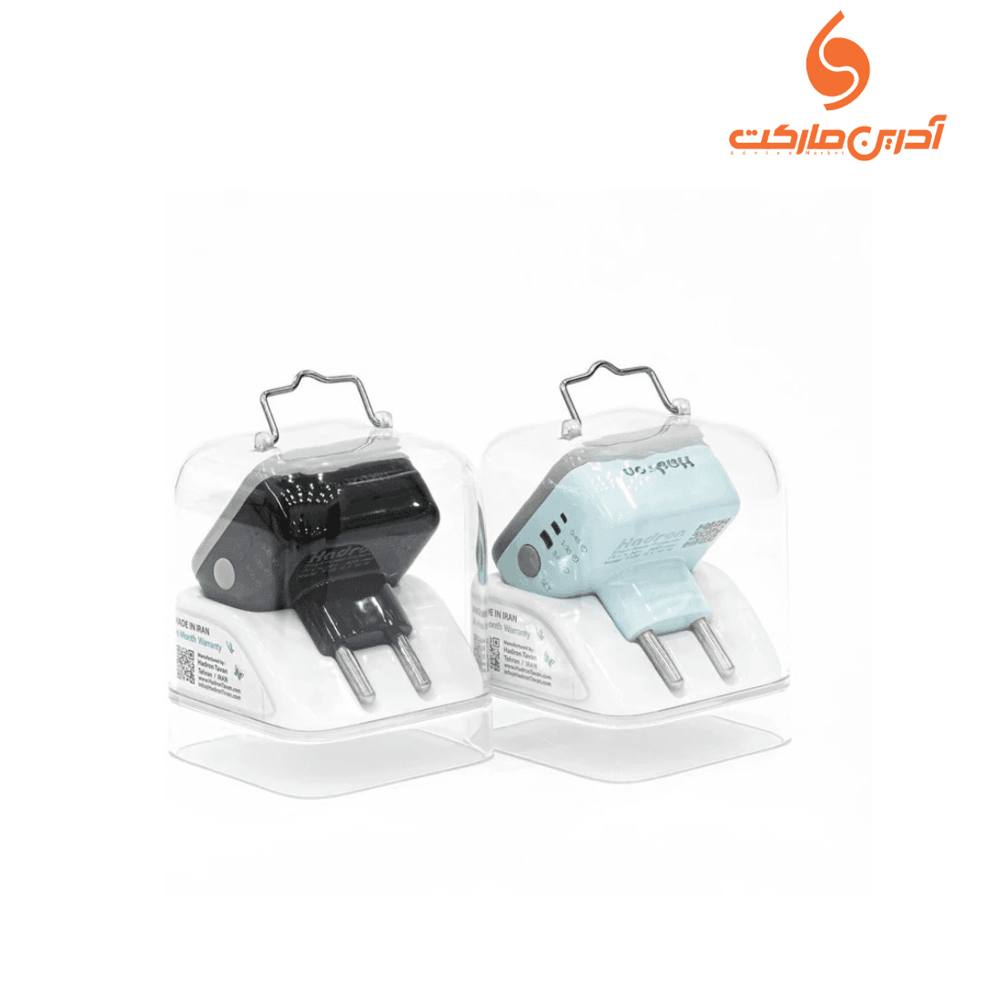 تبدیل برق سه به دو تایمردار هادرون مدل Power Plug Protector | محافظ هوشمند با تایمر قطع خودکار — تصویر ۹